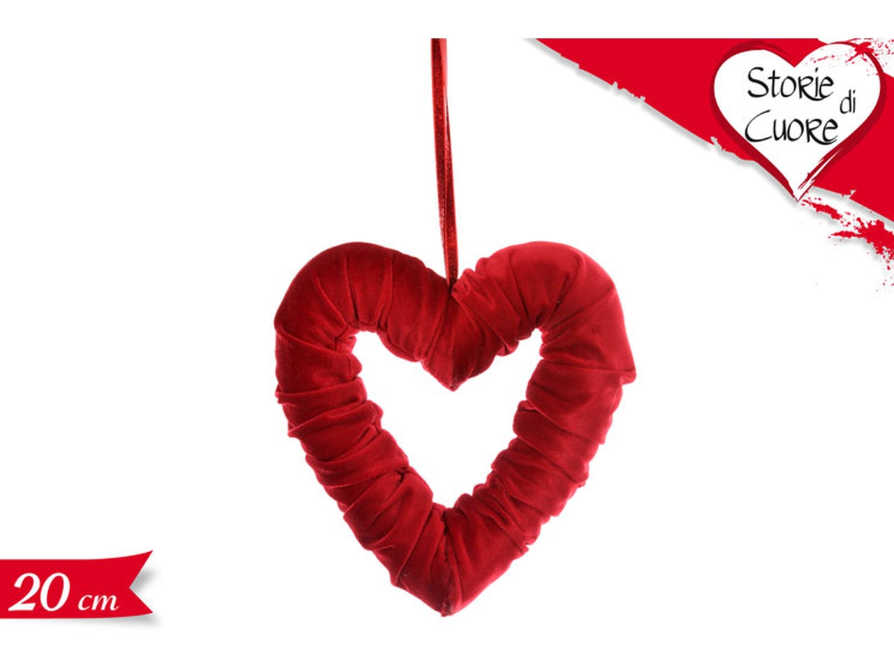 Pendaglio cuore misura 19cm