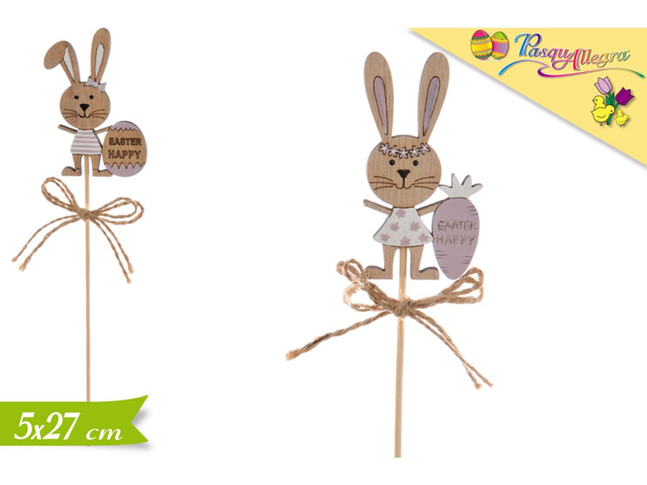 Stecco decorativo coniglietto