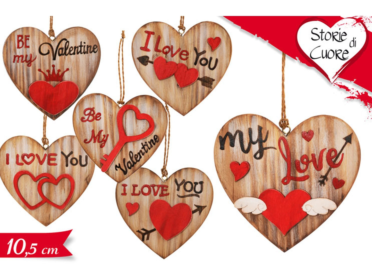 Pendaglio cuore  assortito