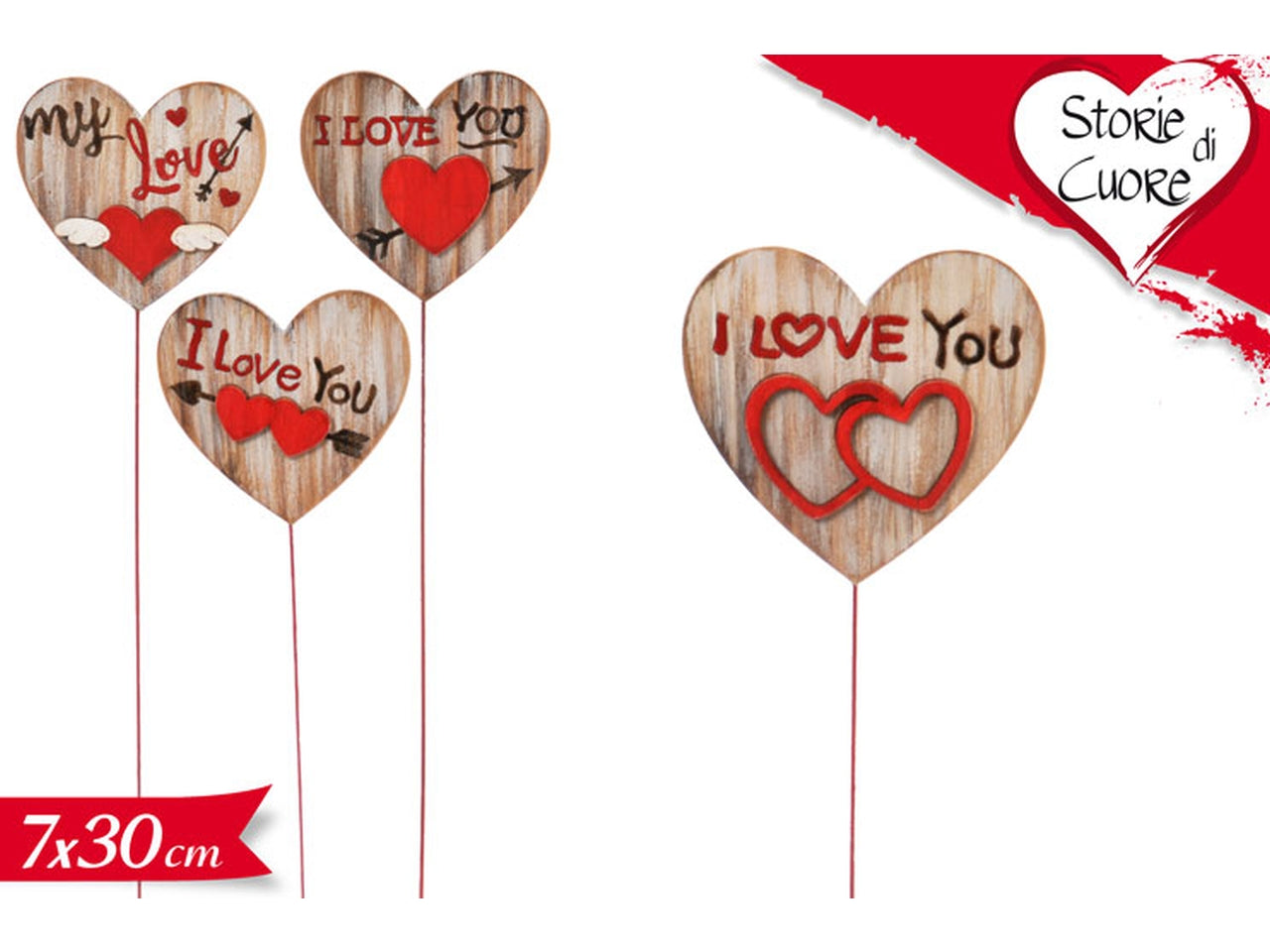 Stecco san valentino 7x30cm
