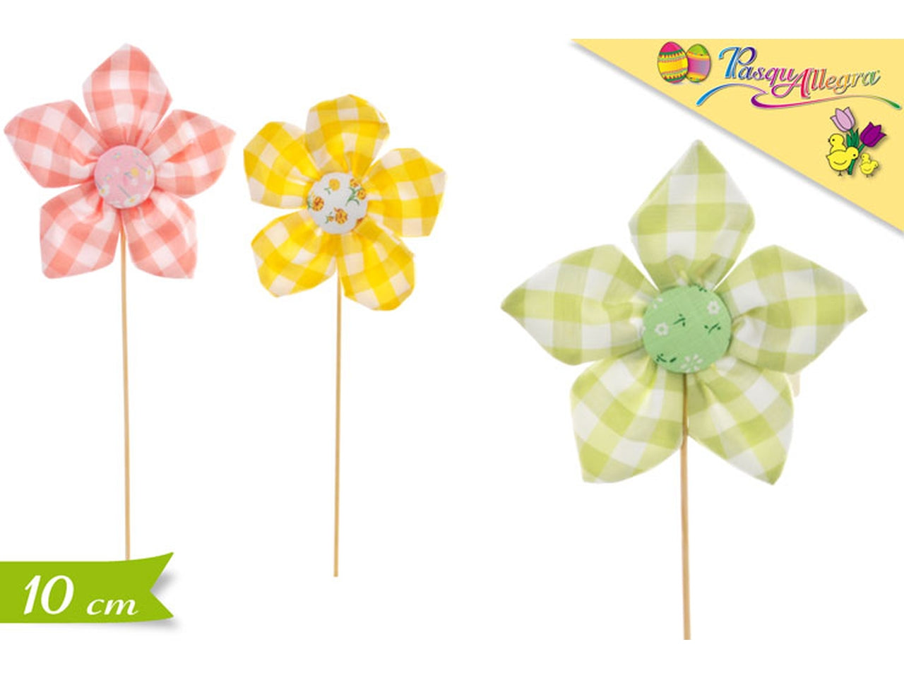 Fiore con stecco assortito