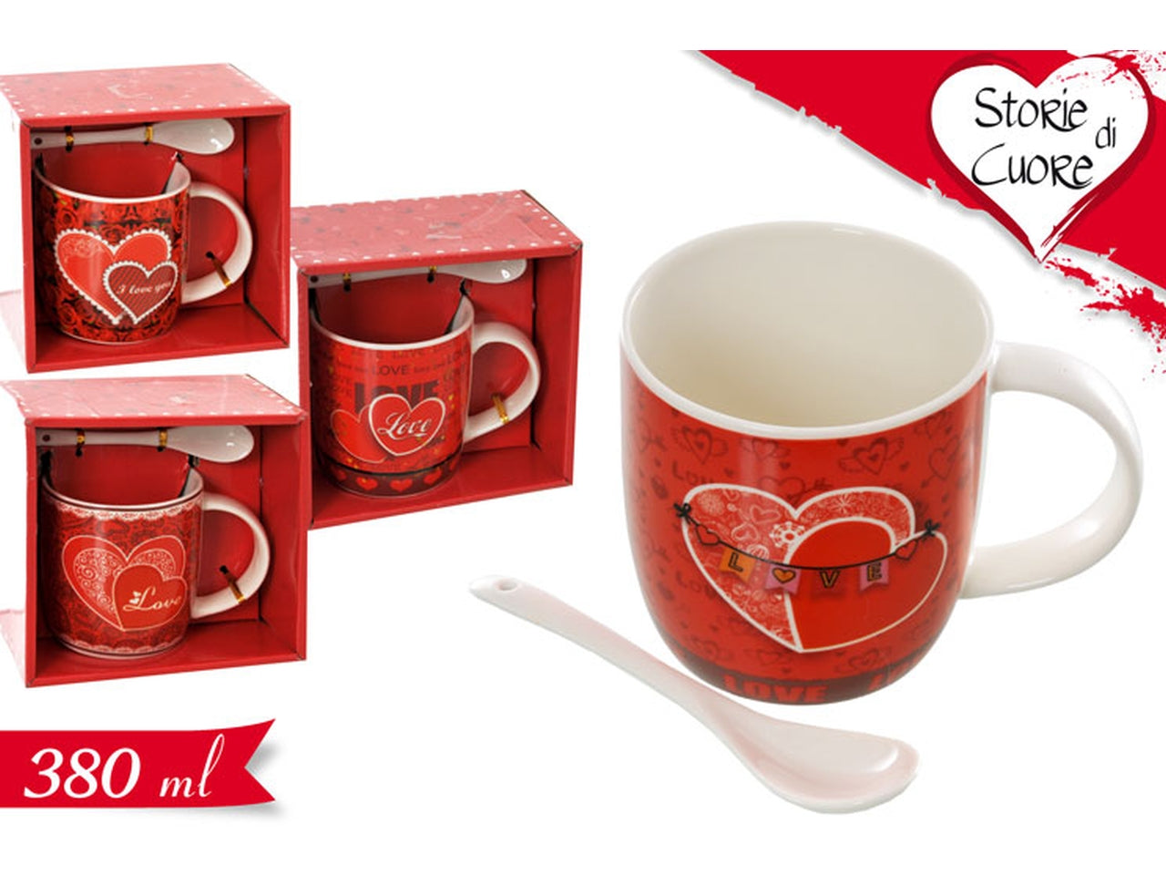 Tazza con cucchiaino 380ml