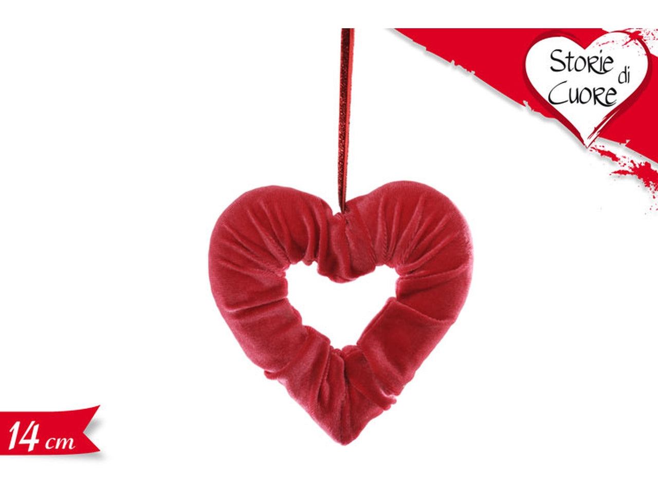 Cuore decorativo rosso