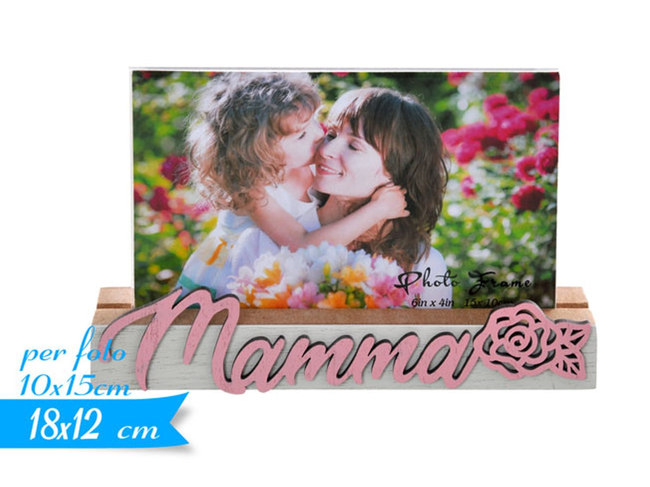 Portafoto mamma con scritta rosa