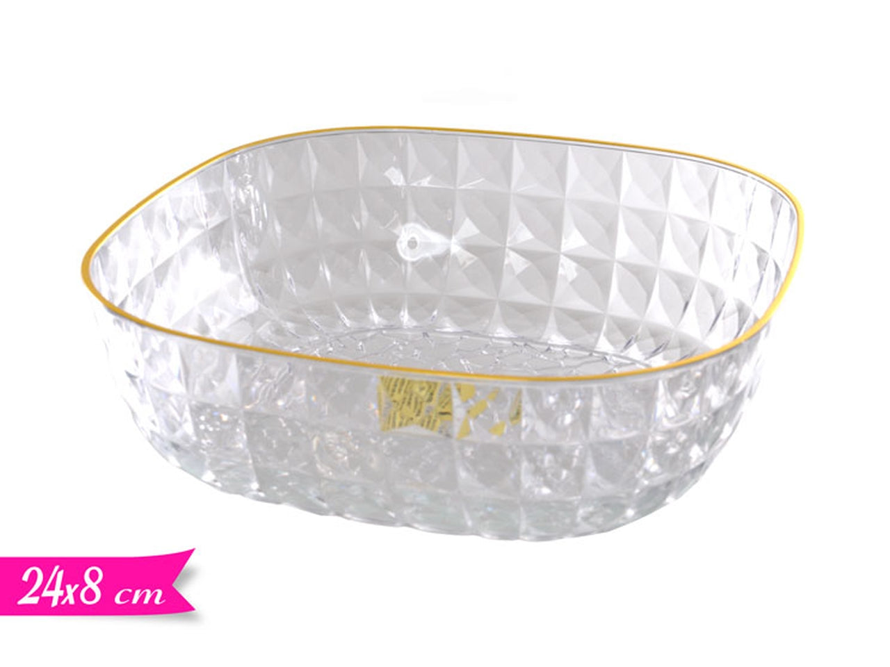 Coppa 24x8cm trasparente