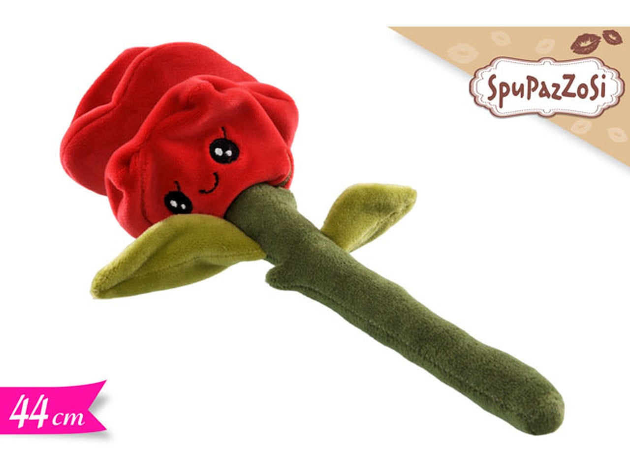 Peluche rosa rossa 44cm