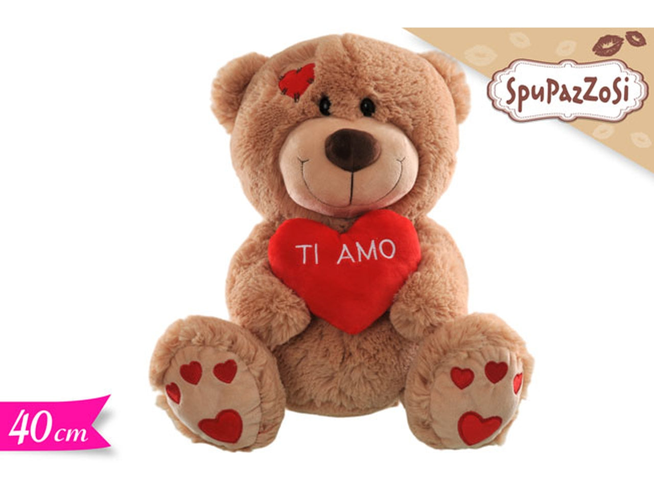 Peluche orso 40cm con scritta ti amo