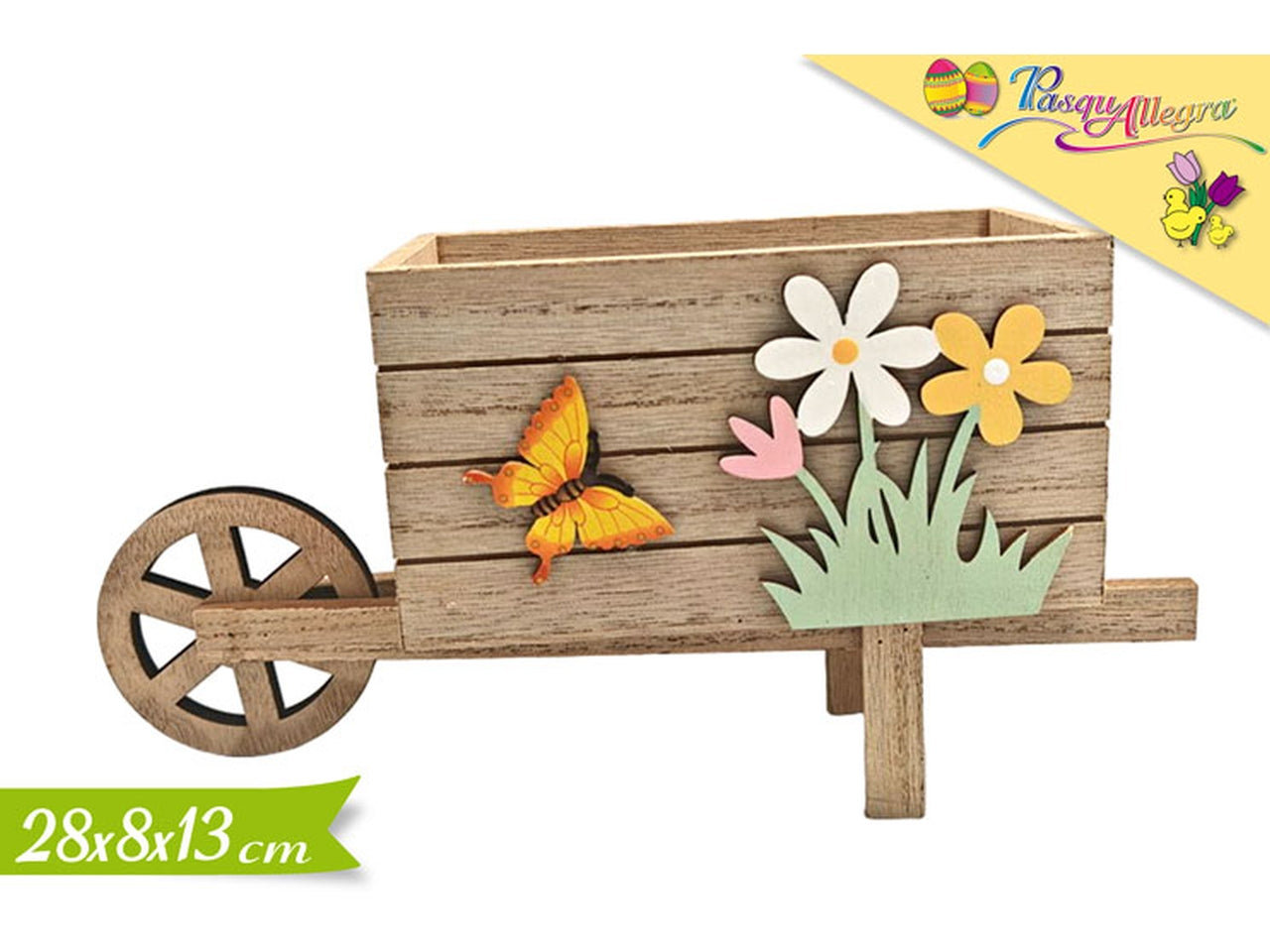 Carriola con fiori