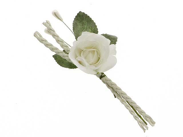 Lea ramo perle 14cm6 pezzi bianco b0655bian