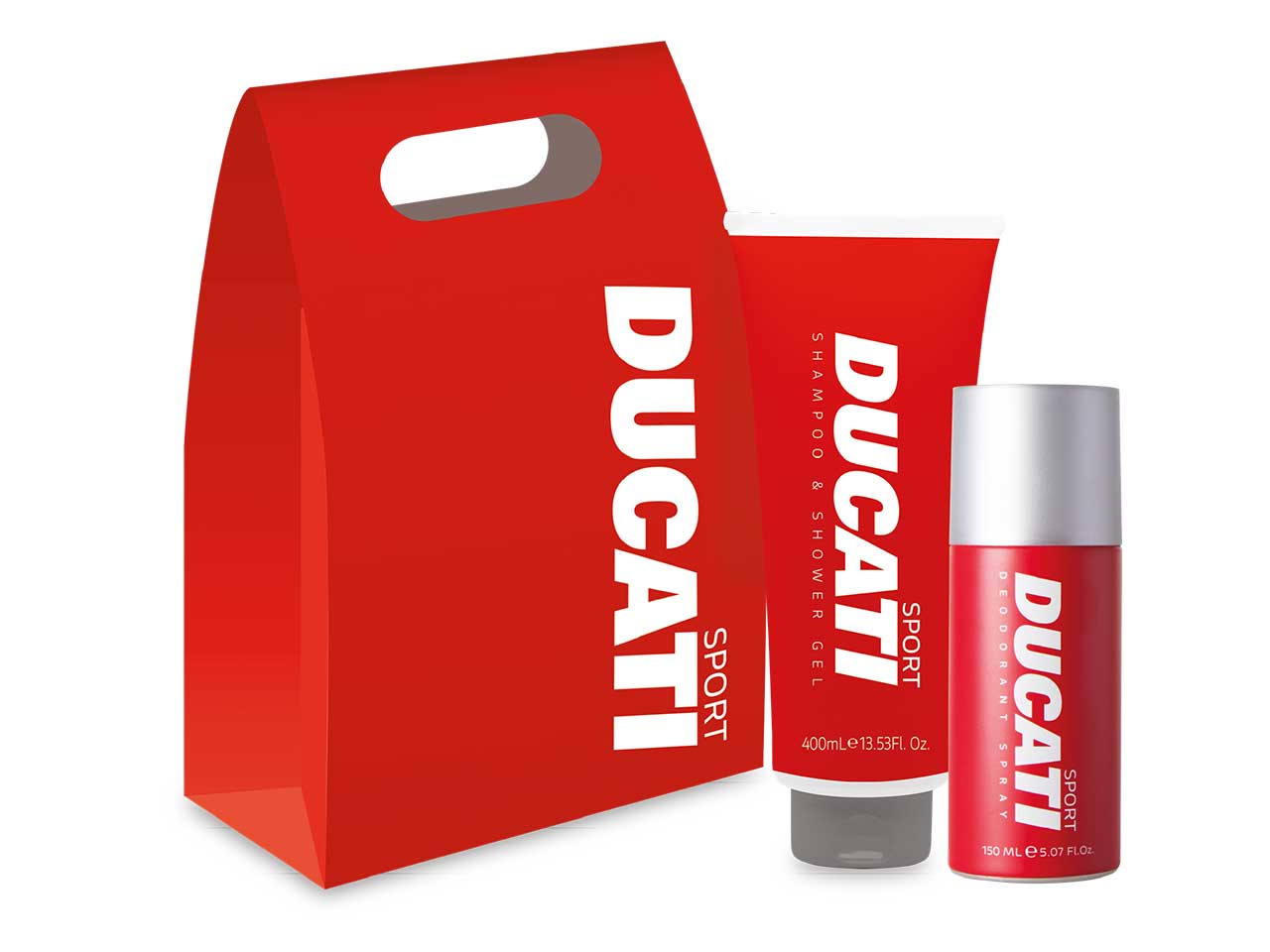 Ducati sport set regalo con deodorante da 150ml e shower gel da 200ml