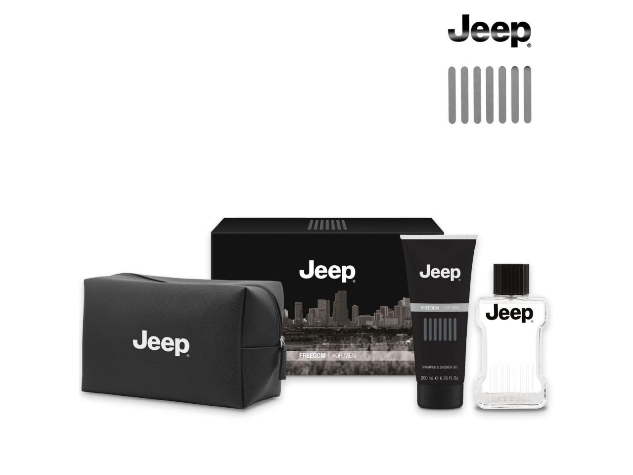 Jeep freedom after shave 100ml + bagno schiuma 200ml + beauty