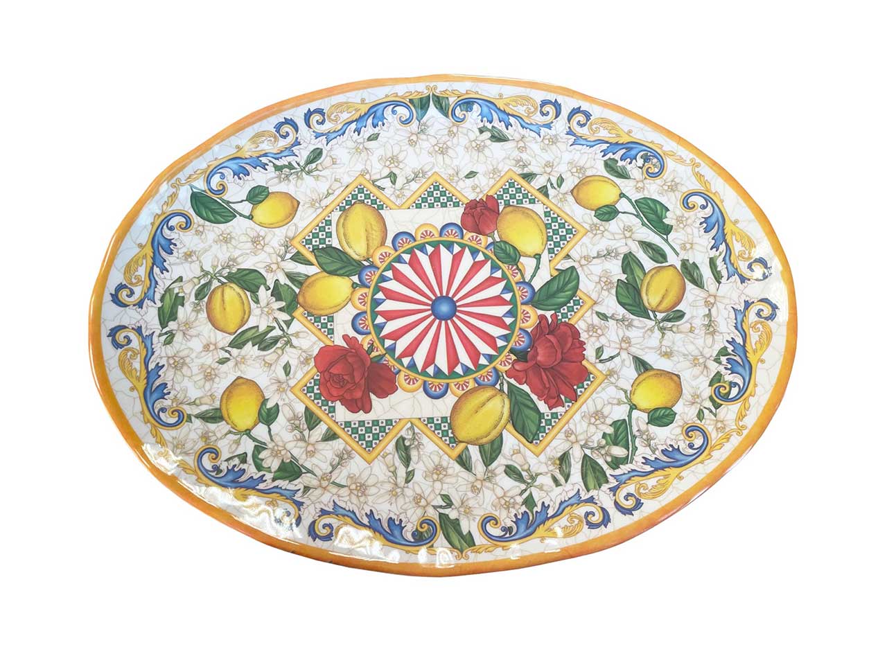 L.sicilia vassoio ovale 40x30cm me-1645 $