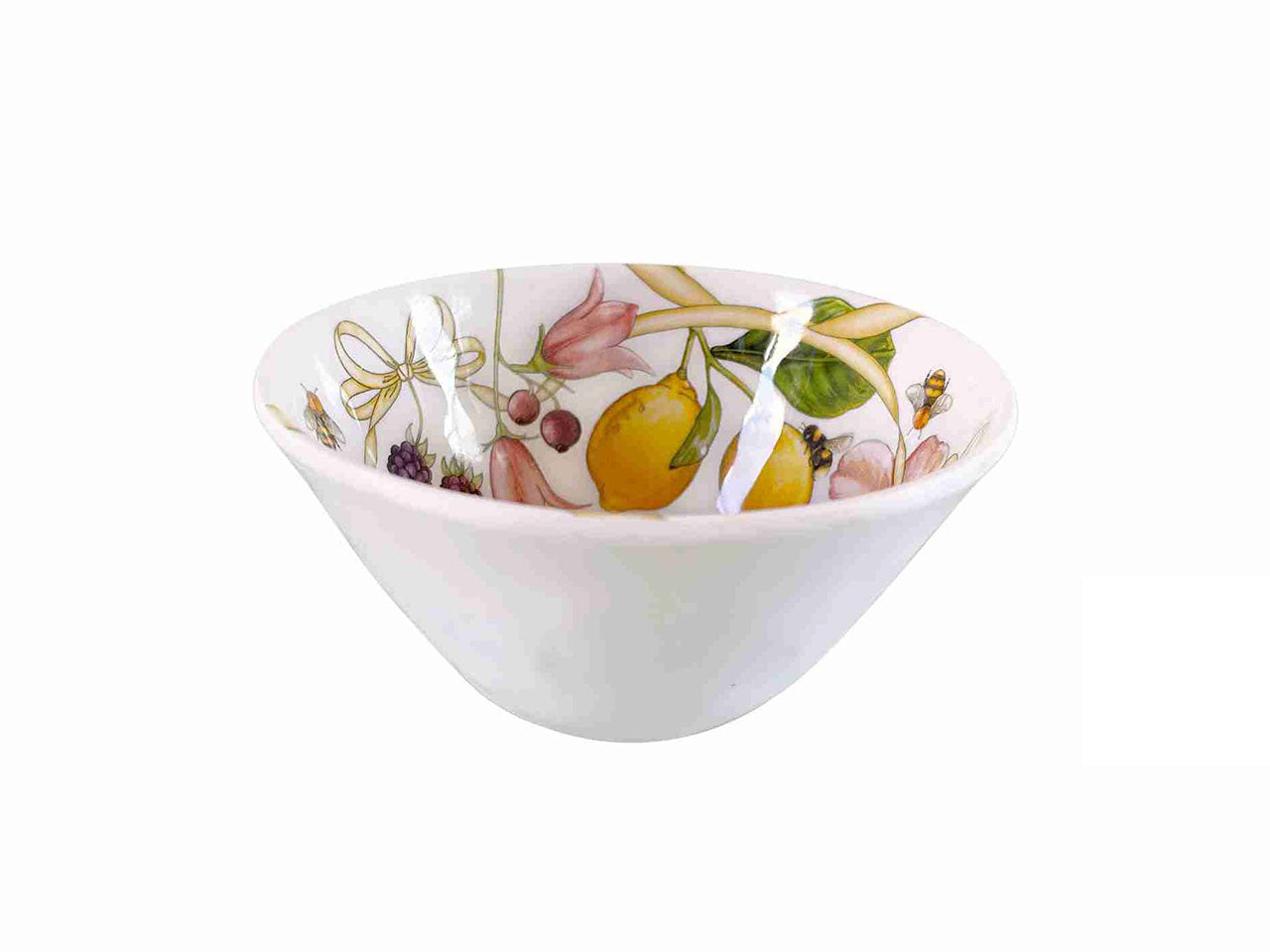 Coppetta in melamina multicolor floreale 11x6 cm linea Fiocchi - Ibct