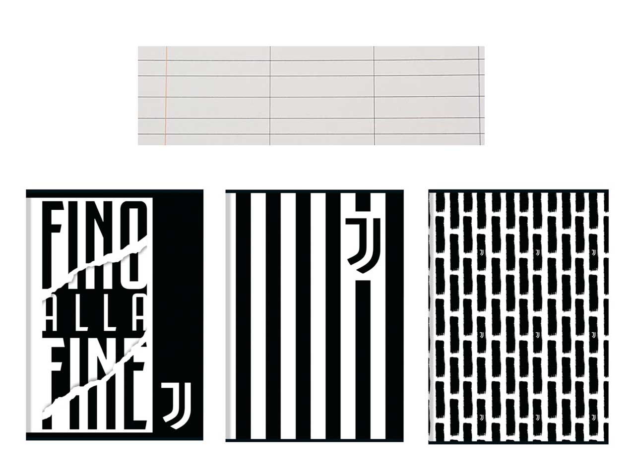 Quaderno juventus maxi A4 80gr fogli 80 rigatura A - la confezione comprende 10 quaderni - assortiti
