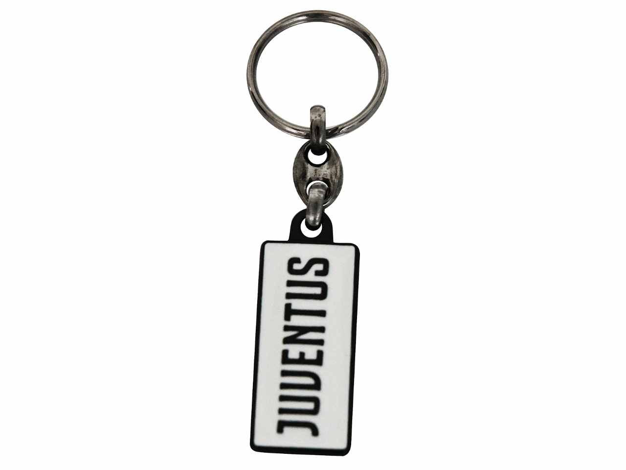 Portachiavi in metallo smaltato juventus