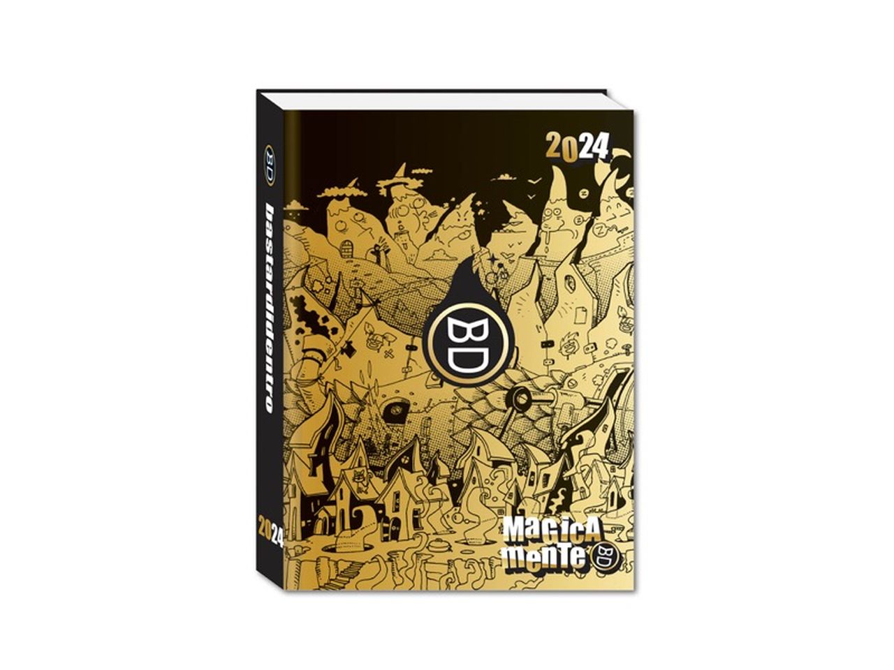 Diario standard 16 mesi gold & silver bastardidentro magicamente $