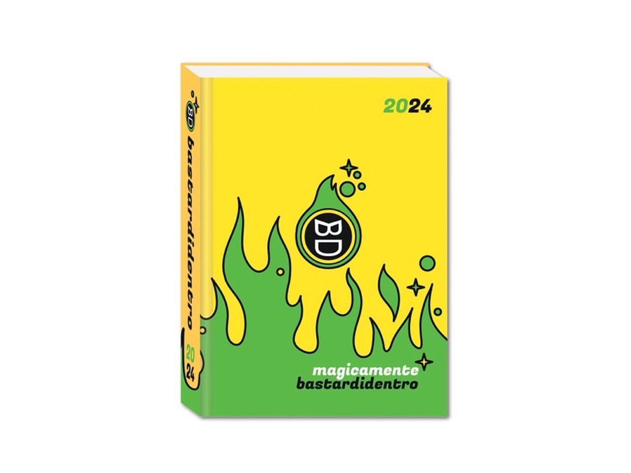 Diario standard 16 mesi fluo flame bastardidentro magicamente $