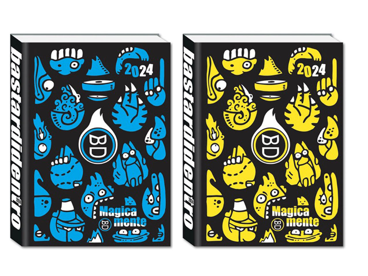 Diario standard 16 mesi superspl fluo bastardidentro magicamente $
