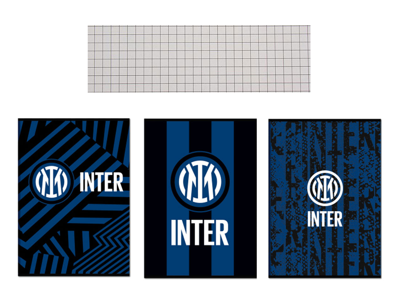 Quaderno Inter formato a4 maxi rigatura 4mm 80gr 80 pagine - assortiti