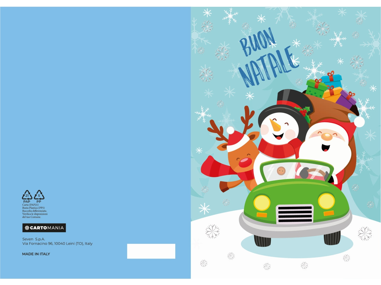 Biglietti natale cartoon cartomania | Seven