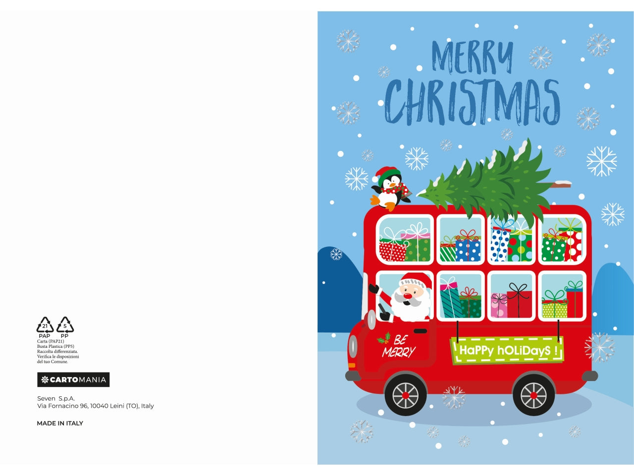 Biglietti natale cartoon cartomania | Seven