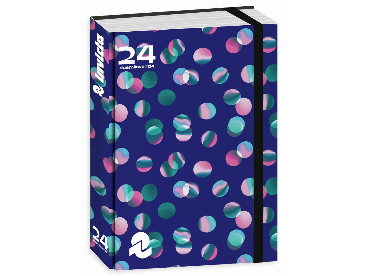 Diario 16 Mesi Standard - Multicolor, 13,6x18,3 cm, 496 Pagine | Invicta