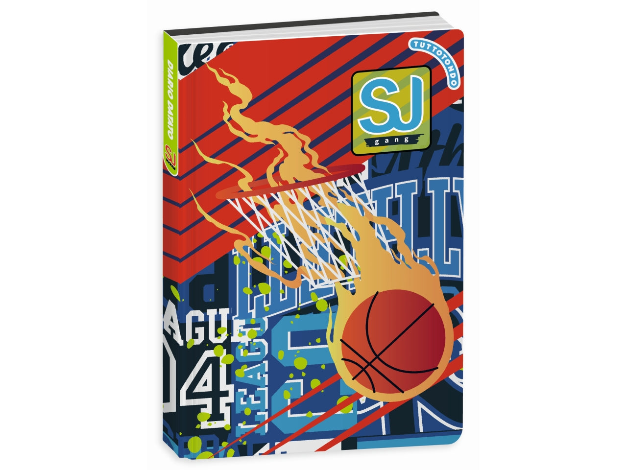 Diario 10 Mesi SJ Gang Girl - Multicolor, 14x20,6 cm, 352 Pagine | Seven