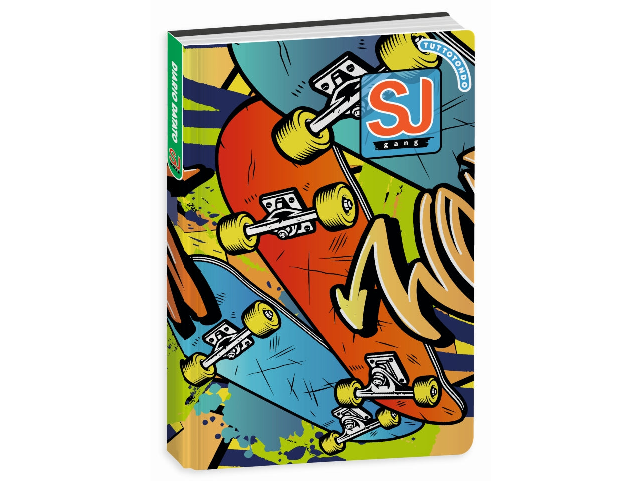Diario 10 Mesi SJ Gang Girl - Multicolor, 14x20,6 cm, 352 Pagine | Seven