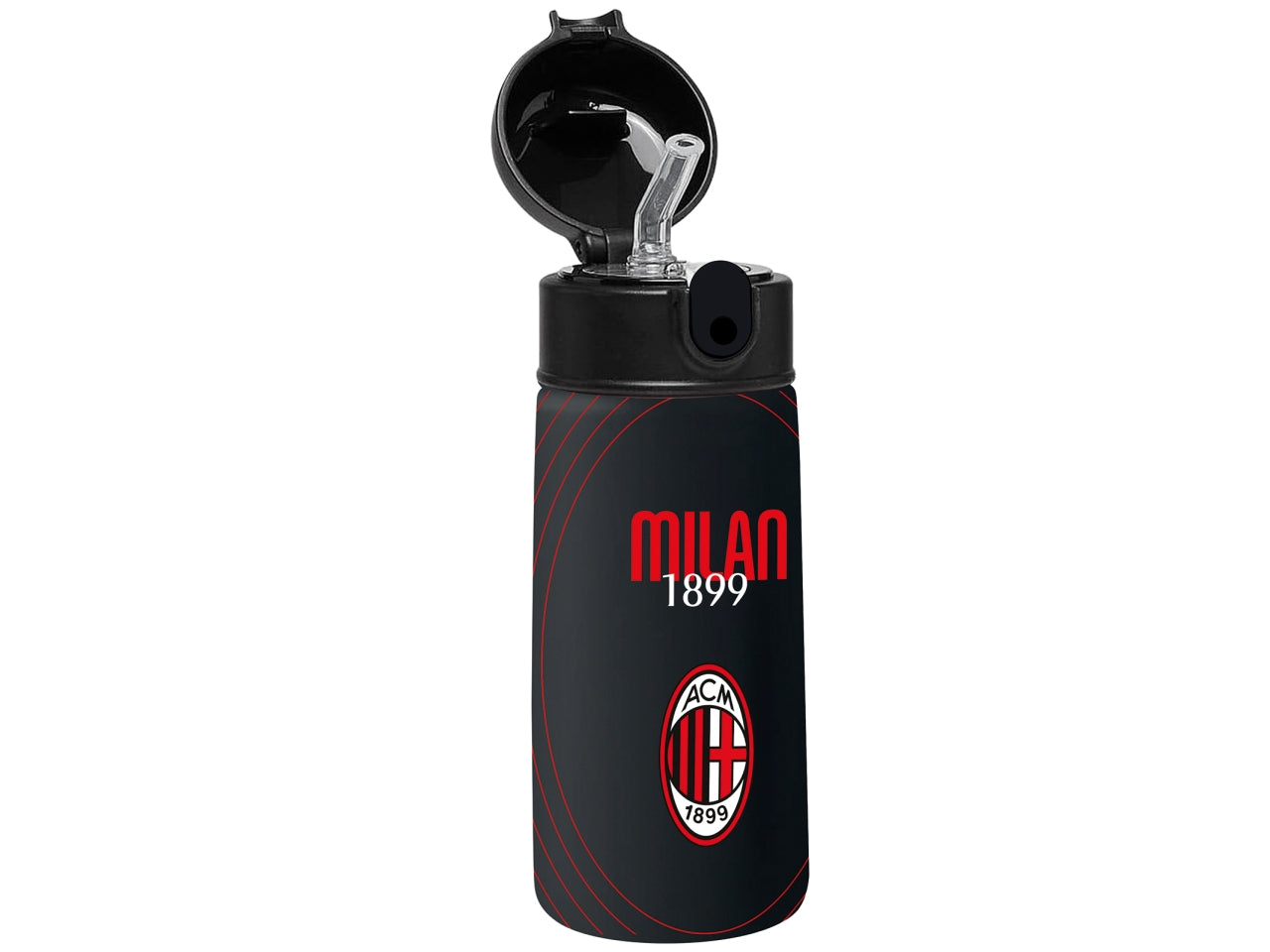 Borraccia termica Milan kid, 460 ml in acciaio con cannuccia - Seven