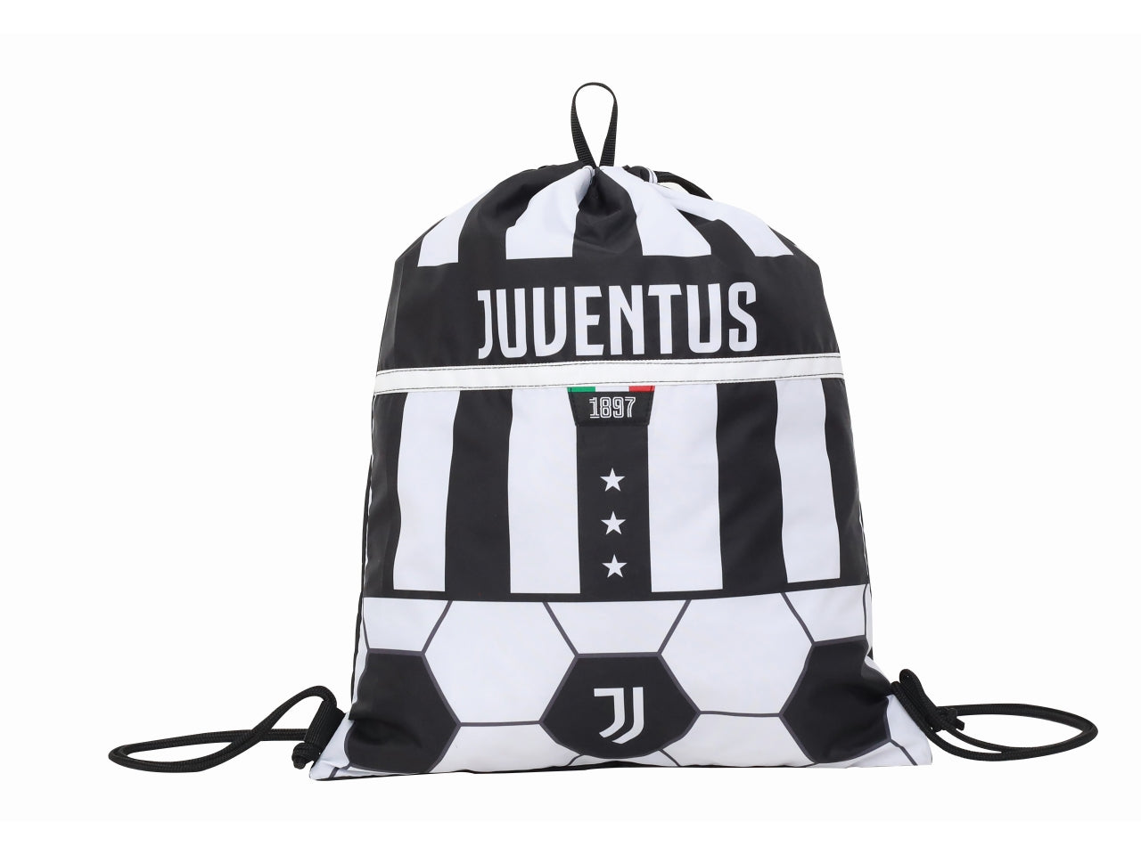 Sacca tempo libero Juventus con coulisse, 47x37 cm - Seven