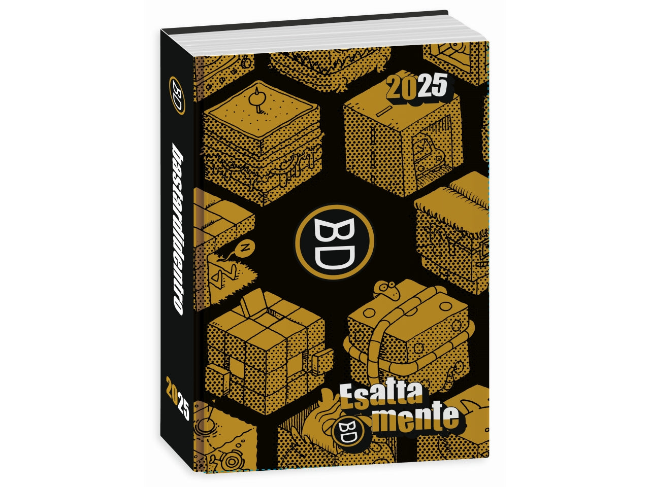 Diario scuola Bastardidentro gold & silver, formato pocket 16 mesi, datato 2024/2025 assortito, 11,5x15,9 cm