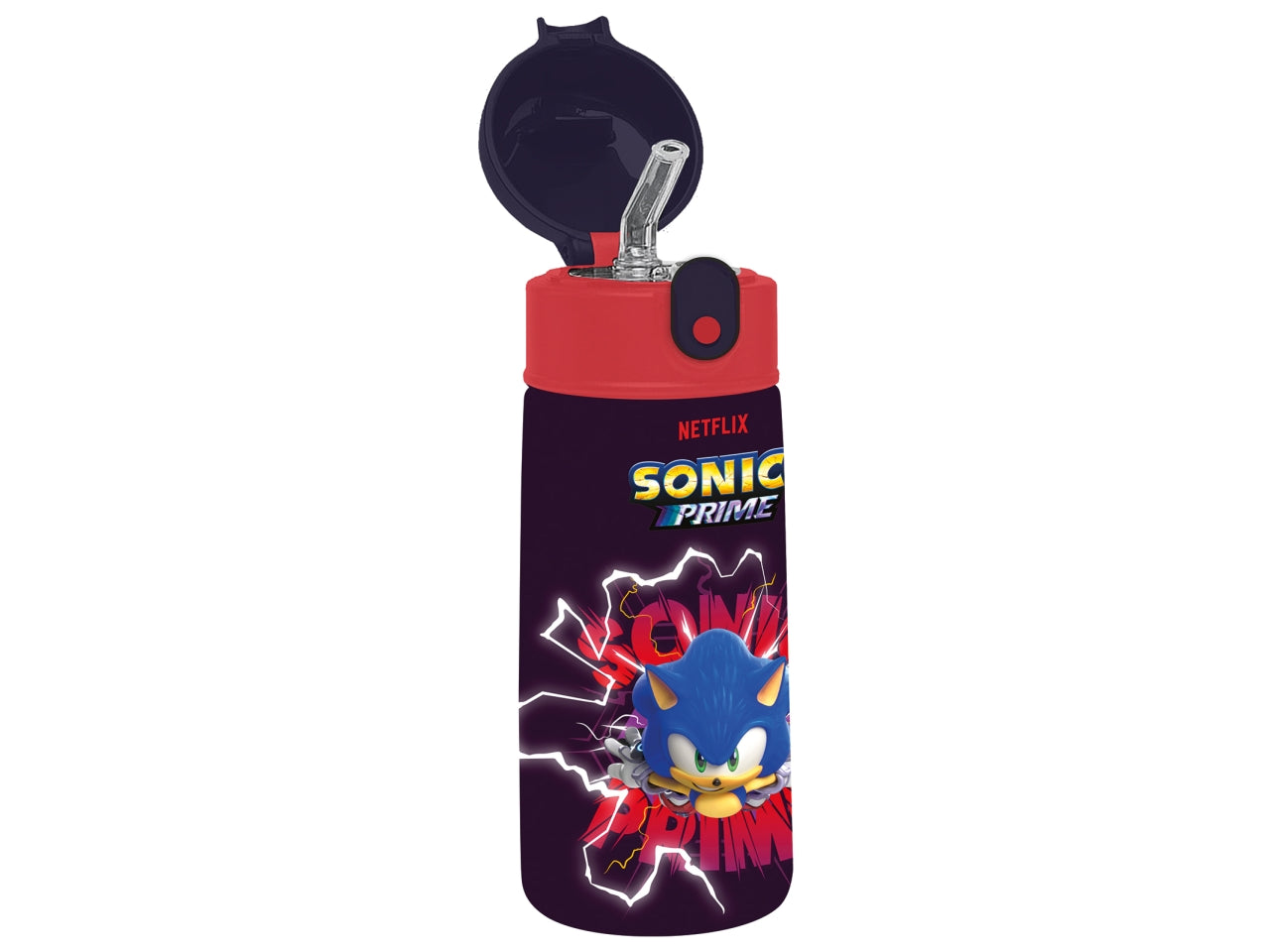 Borraccia termica Sonic, 460 ml in acciaio con cannuccia - Seven