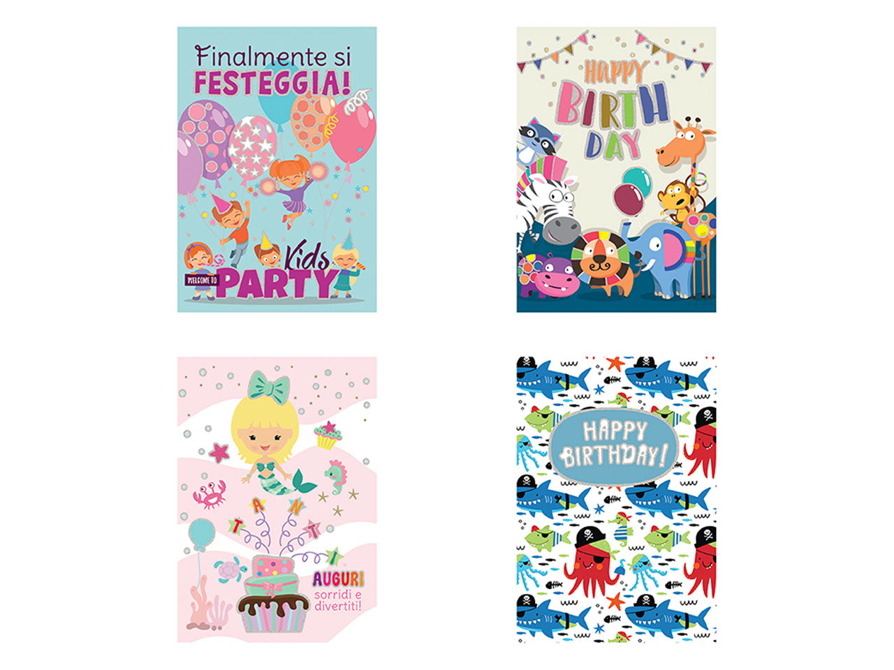 Biglietti compleanno kids cartomania greetings
