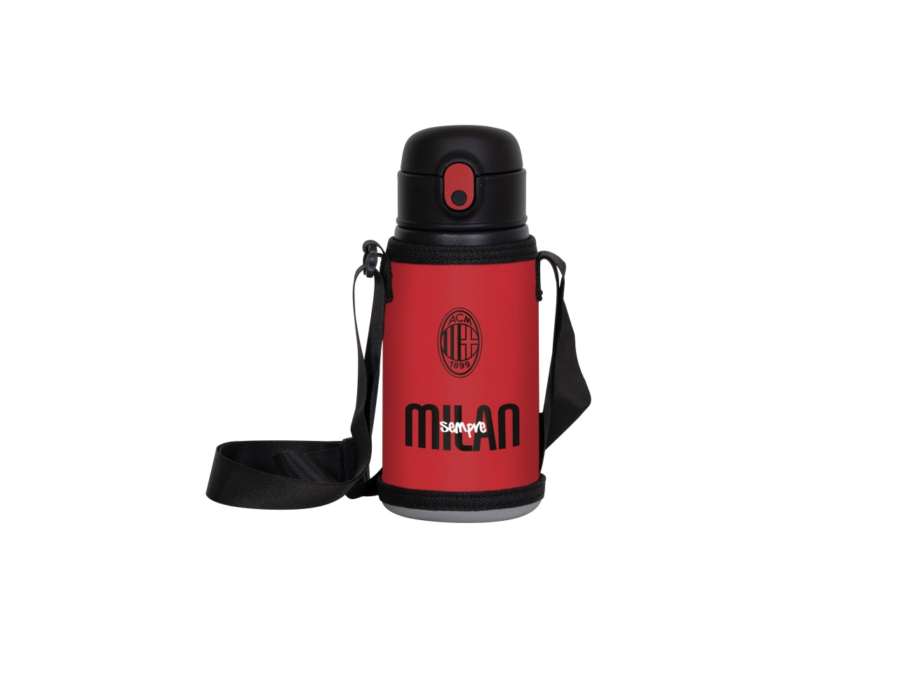Borraccia termica Kid Milan con porta borraccia a tracolla - Seven