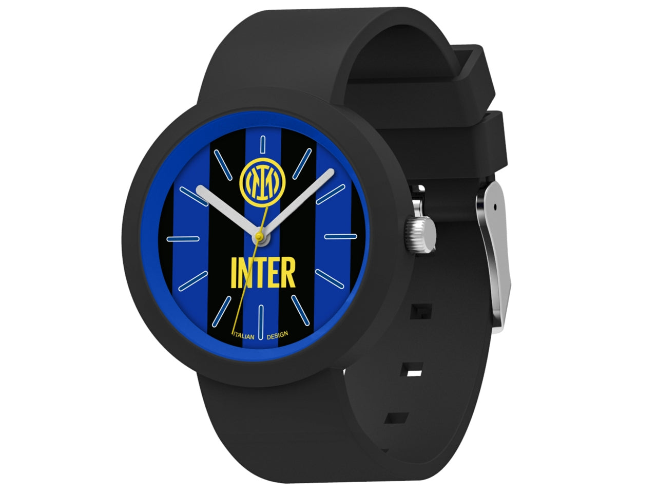 Orologio da polso Inter analogico al quarzo con cassa da 38mm e cinturino in silicone - Seven