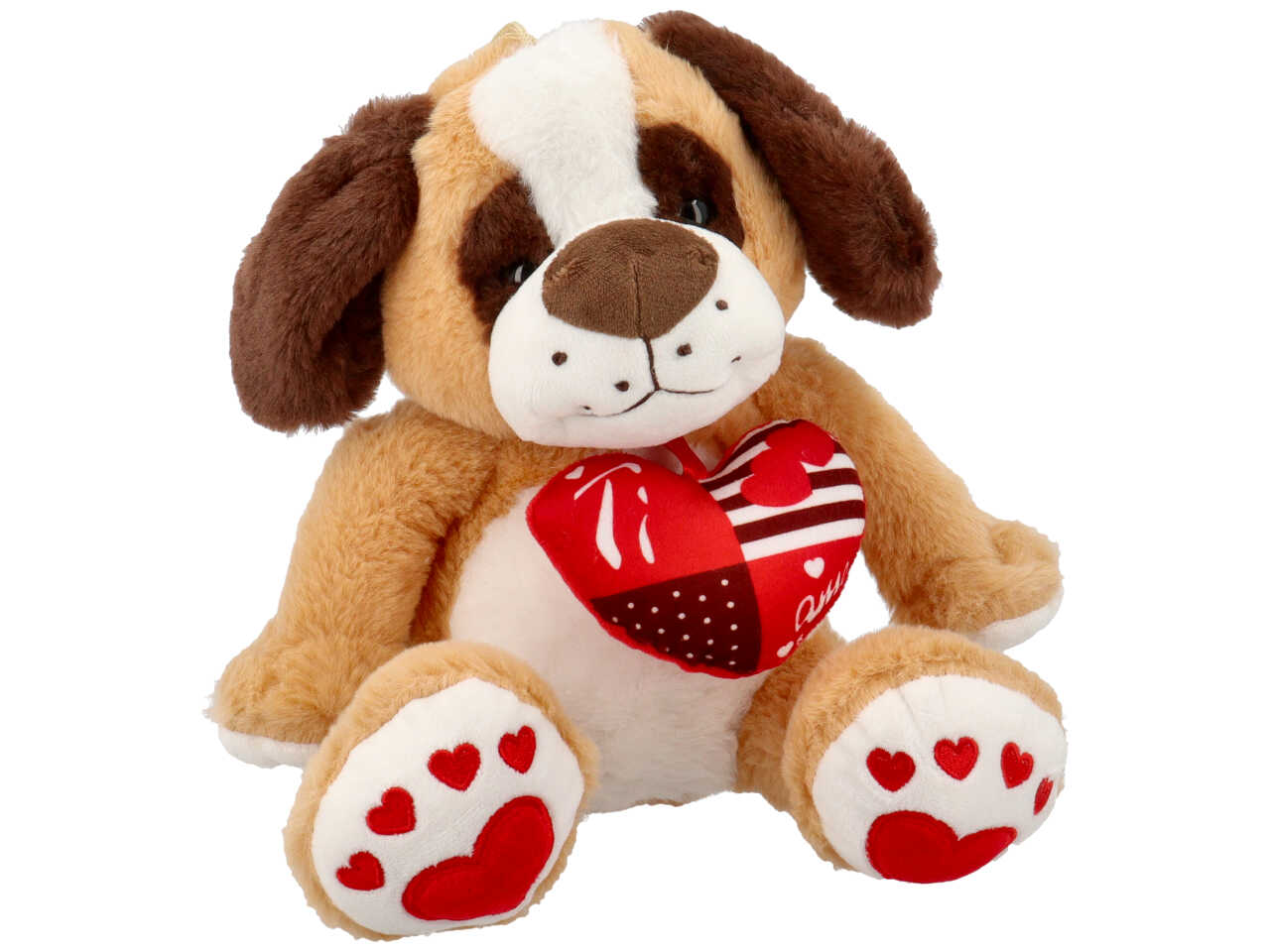 Peluche cane con ciondolo 18cm