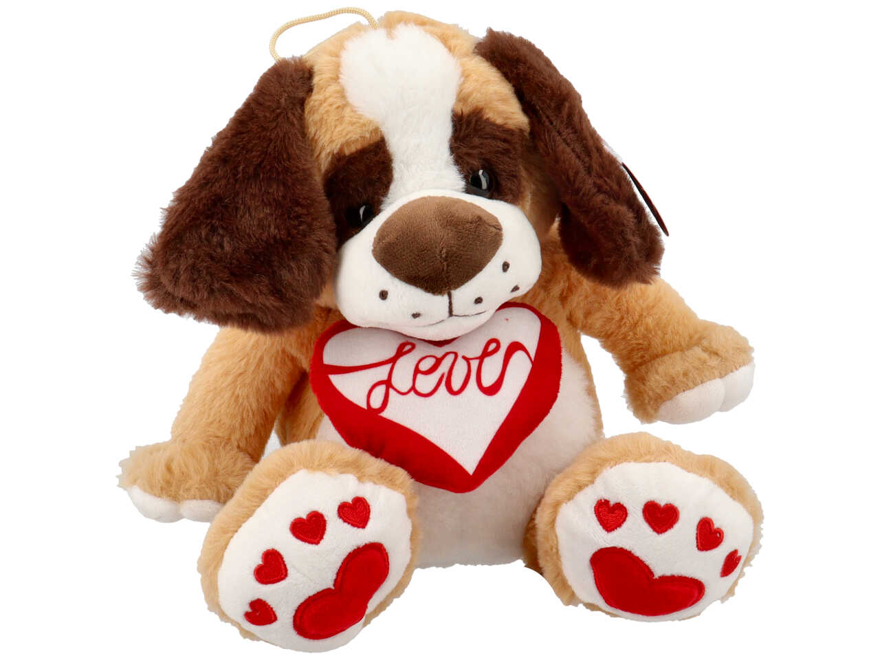 Peluche cane con ciondolo 25cm