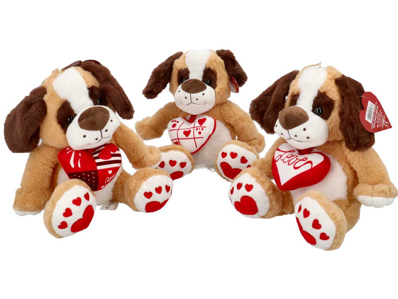 Peluche cane con ciondolo misura 100cm
