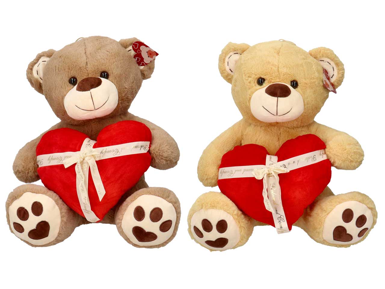 Peluche orso con cuore regalo misura 100cm