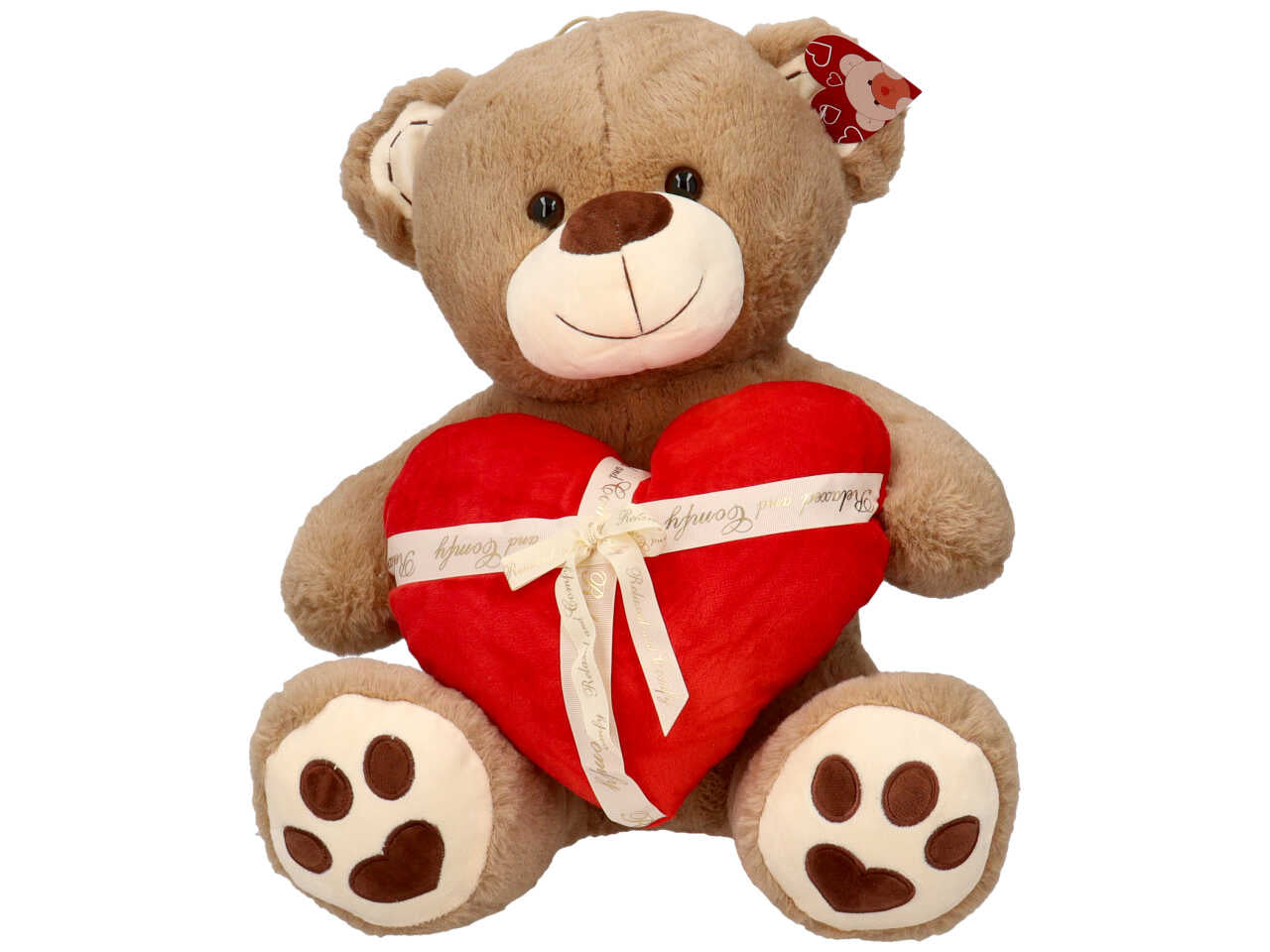 Peluche orso con cuore regalo misura 100cm