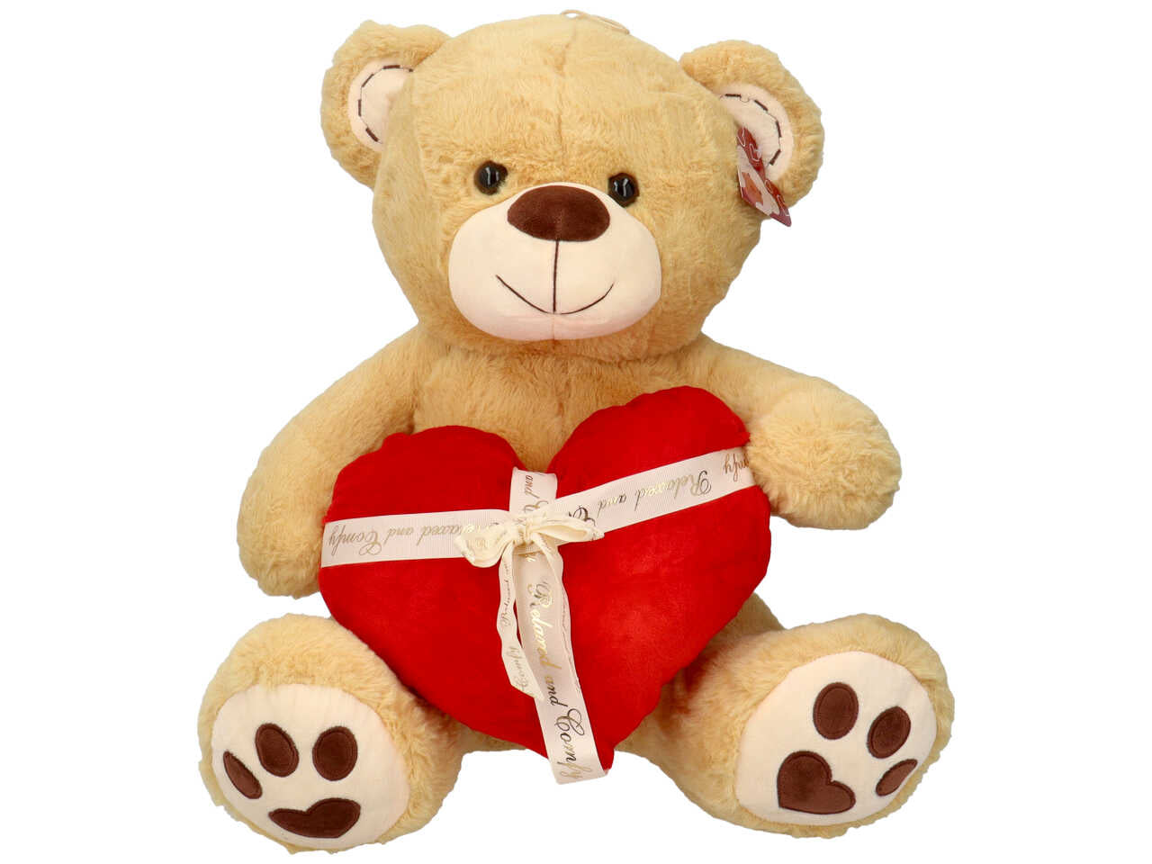 Peluche orso con cuore regalo misura 100cm