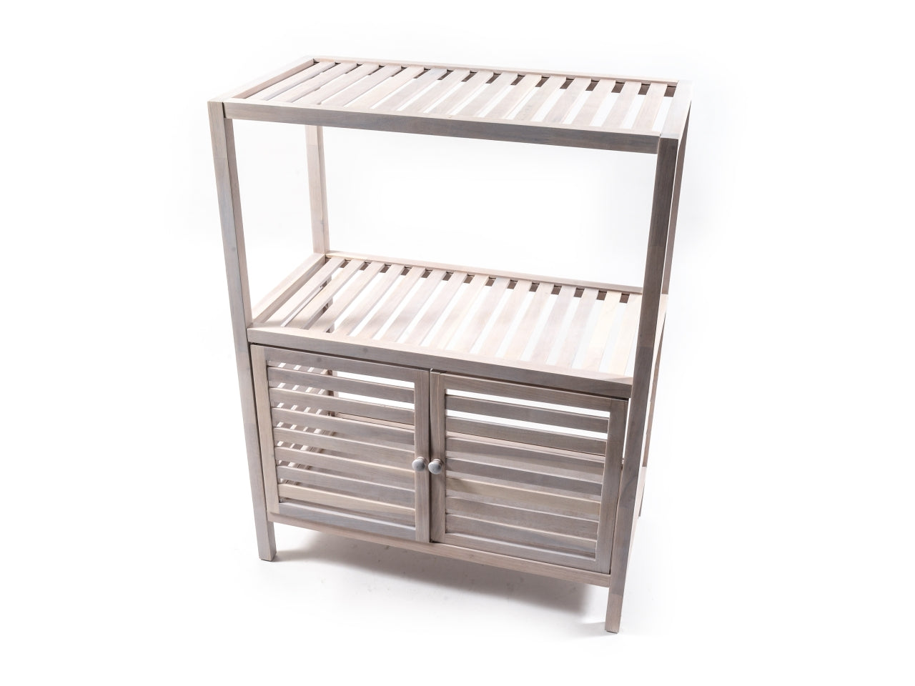Mobile scaffale in legno bianco stile moderno con ripiano 71x35x86 cm - Mercury