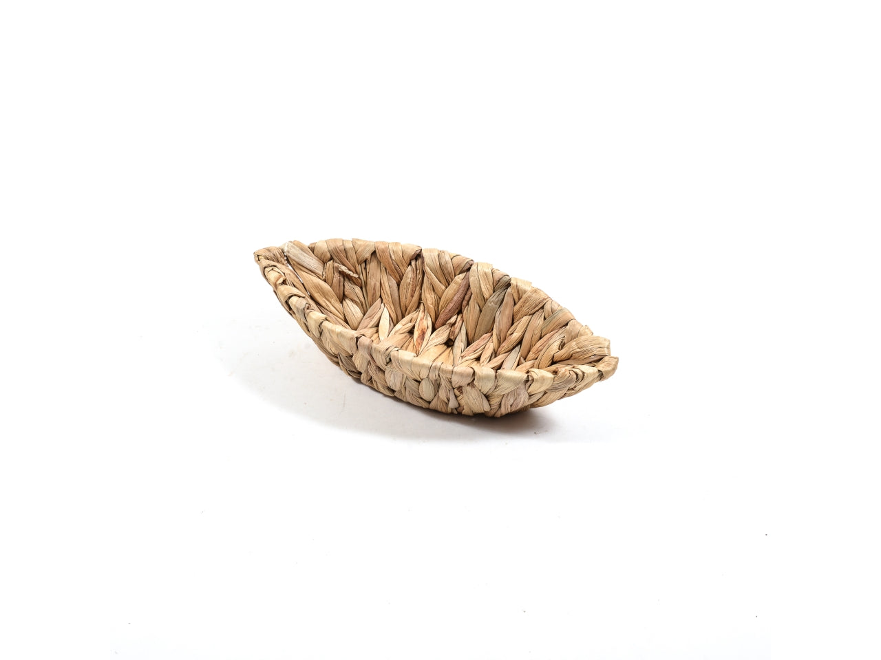 Cestino decorativo barca in banano naturale stile marinaro 30x14x7 cm - Mercury