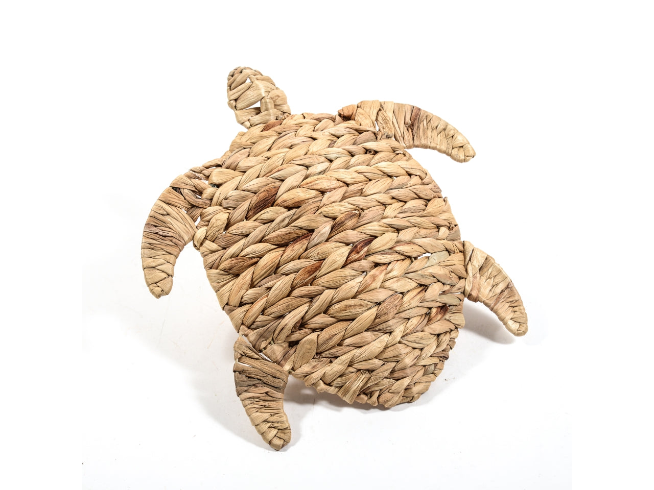 Vassoio decorativo tartaruga in banano stile marinaro 41x39x5 cm - Mercury