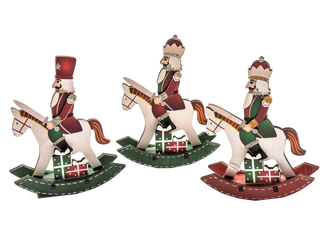 Cavaliere in legno misura 10x3h.13cm assortito