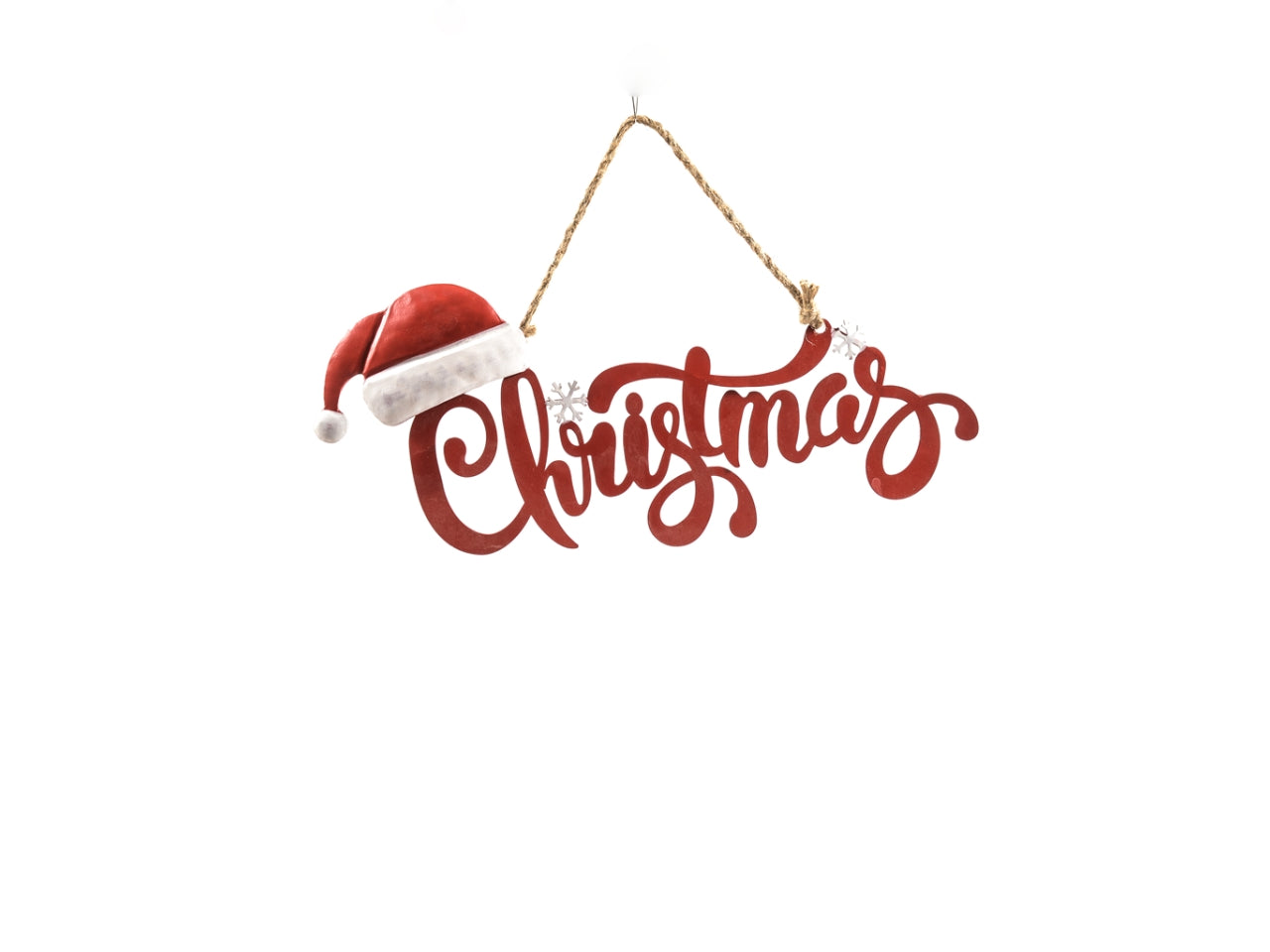 Scritta christmas in metallo 40x17cm