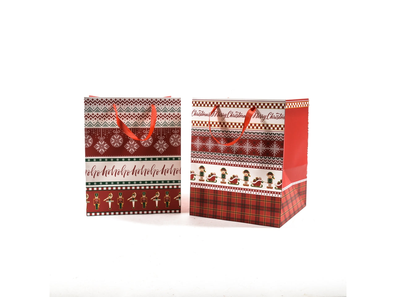 Shopper natalizio torte 25x25xh.31cm design assortiti