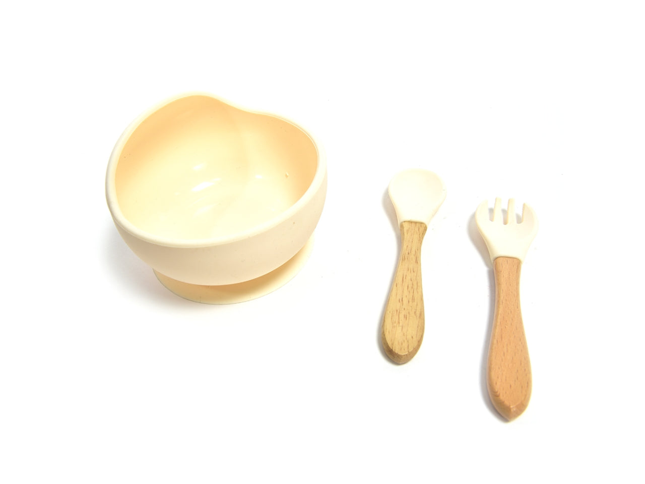 Set 3 pezzi pappa con ciotola a ventosa in silicone misura 25x17xh.8.5cm