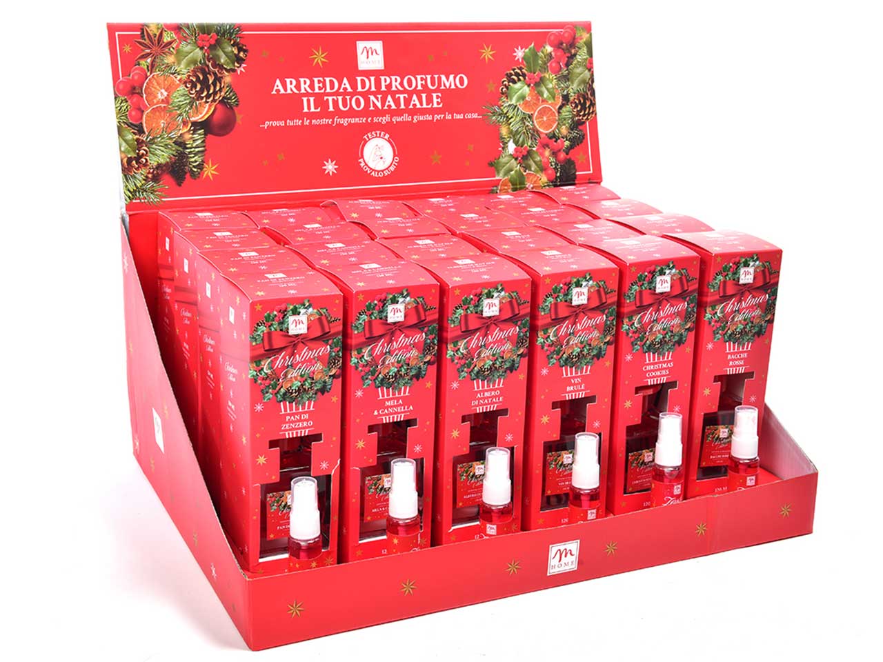 Diffusore di essenza con bacchette 120ml misura 6x6xh.9cm in scatola regalo fragranze assortite
