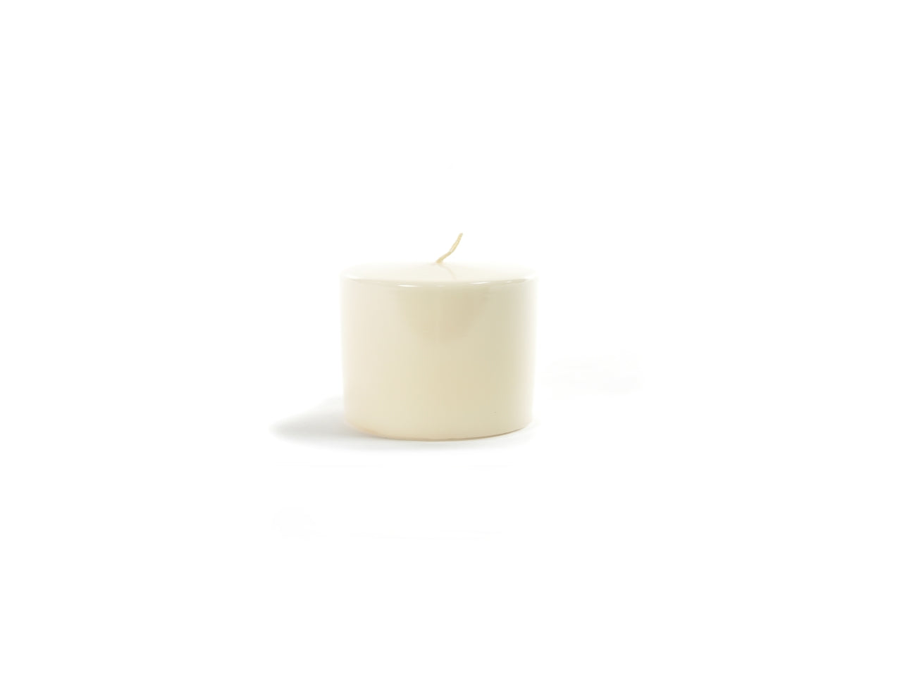 Candela pillar lucida avorio h.5xd.5cm